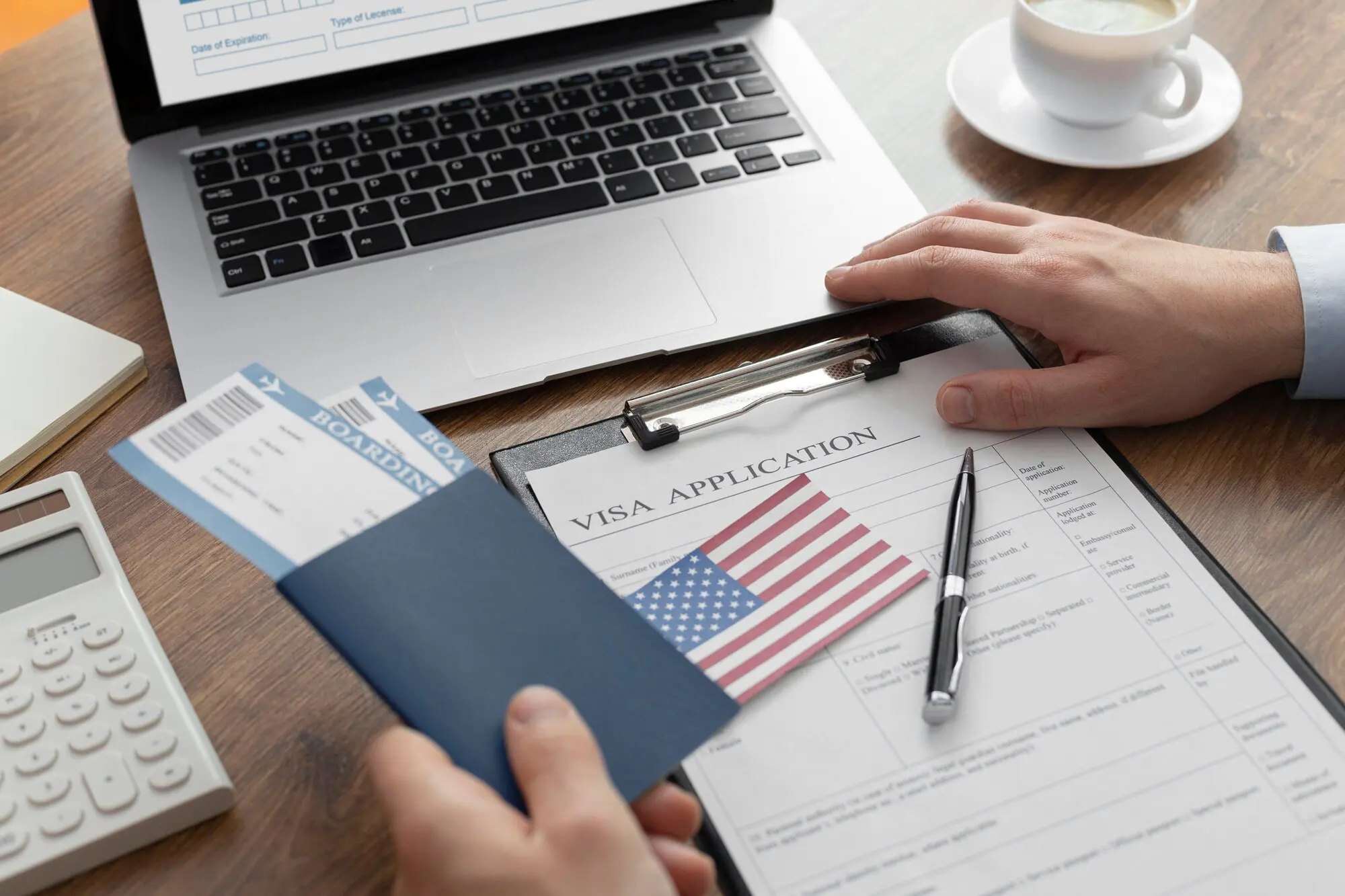 composicion solicitud visa bandera americana 23 2149117758